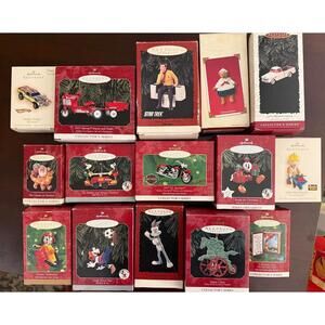 Lot of 15 Hallmark Keepsake Ornaments Collector's Series - Disney and More